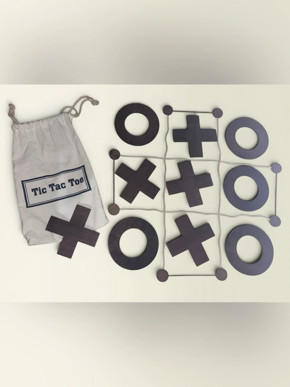 Travel Wooden Tic Tac Toe Game